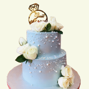 White Roses Theme Cake