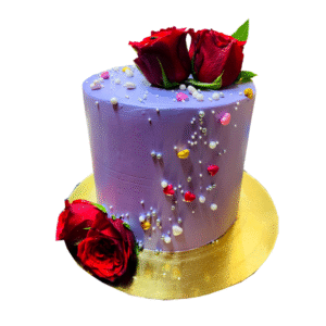 Blueberry Rose Cake