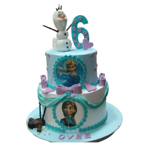 Anna elsa cake