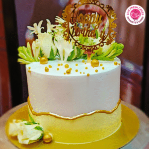 White Rose Glamorous Cake