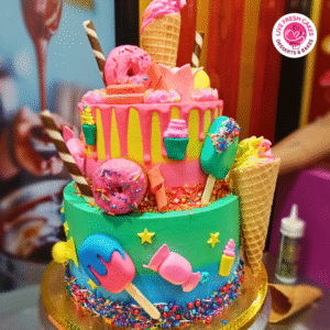 Colorful Ice Cream Cake