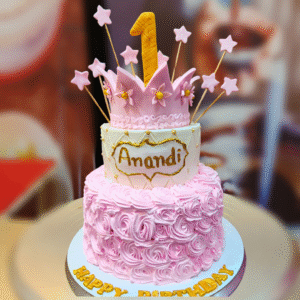 Baby Girl Crown Cake