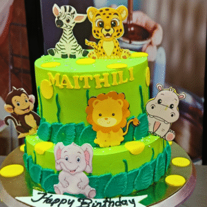 Animal Theme Cake