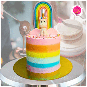 Rainbow Unicorn Cake