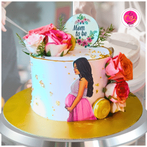 Mom-to-Be Bloom Cake